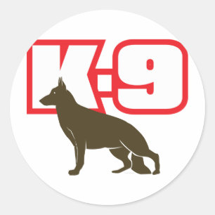 ジャーマンシェパードK-9 ラウンドシール
