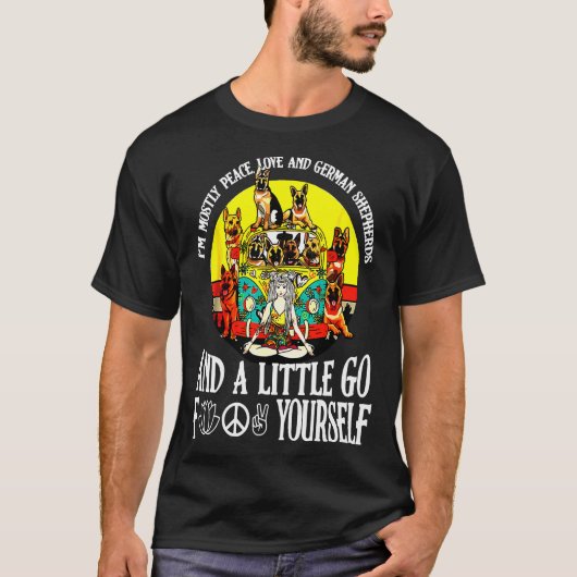 ジャーマンシェパードSリトルゴーシャー Tシャツ (正面)