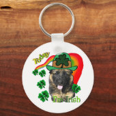 ジャーマンシェパードSt patricks day キーホルダー (正面)