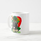 ジャーマンシェパードSt patricks day コーヒーマグカップ (正面左)