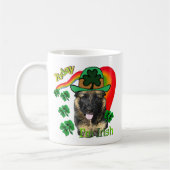 ジャーマンシェパードSt patricks day コーヒーマグカップ (左)