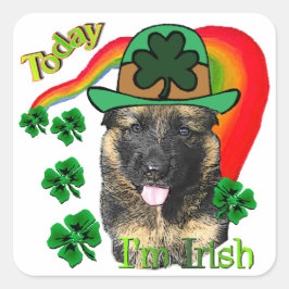 ジャーマンシェパードSt patricks day スクエアシール