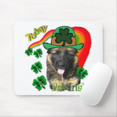 ジャーマンシェパードSt patricks day マウスパッド (マウス)