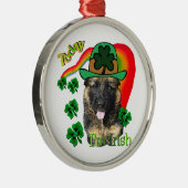 ジャーマンシェパードSt patricks day メタルオーナメント (右)
