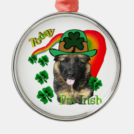 ジャーマンシェパードSt patricks day メタルオーナメント