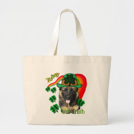 ジャーマンシェパードSt patricks day ラージトートバッグ