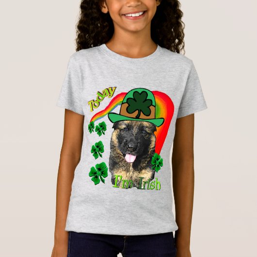 ジャーマンシェパードSt patricks day Tシャツ (正面)