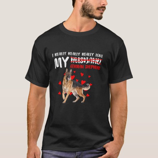 ジャーマンシェパードTシャツ大好き Tシャツ (正面)