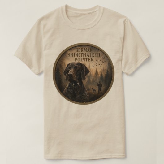 ジャーマンショートヘアードポインター Tシャツ (デザイン正面)
