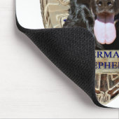 ジャーマン・シェパードによって保護される マウスパッド (コーナー)