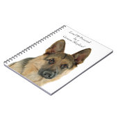 ジャーマン・シェパードによって愛される及び保護されて ノートブック (左側)