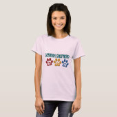 ジャーマン・シェパードのお母さんの足のプリント1 Tシャツ (正面フル)