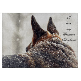 ジャーマン・シェパードのまな板 カッティングボード