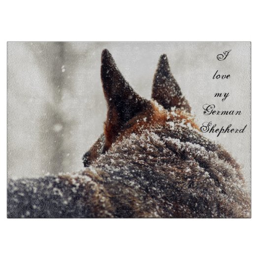 ジャーマン・シェパードのまな板 カッティングボード (正面)