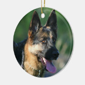 ジャーマン・シェパードのオーナメント セラミックオーナメント (左)
