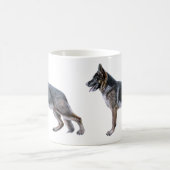 ジャーマン・シェパードのコーヒー・マグ コーヒーマグカップ (中央)