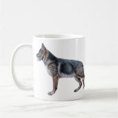 ジャーマン・シェパードのコーヒー・マグ コーヒーマグカップ (左)
