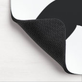 ジャーマン・シェパードのシルエット マウスパッド (コーナー)