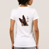 ジャーマン・シェパードのタンクトップ Tシャツ (裏面)