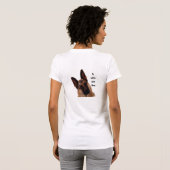 ジャーマン・シェパードのタンクトップ Tシャツ (裏面フル)