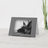 ジャーマン・シェパードのバレンタインデーカード シーズンカード (裏面)