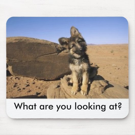 ジャーマン・シェパードのマウスパッド マウスパッド (正面)