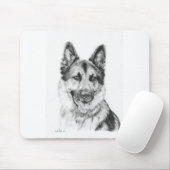 ジャーマン・シェパードのマウスパッド マウスパッド (マウス)