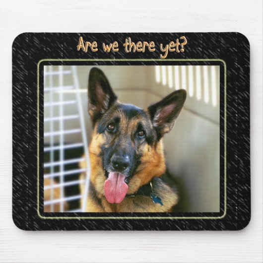 ジャーマン・シェパードのマウスパッド マウスパッド (正面)