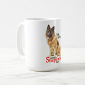 ジャーマン・シェパードのマグ コーヒーマグカップ (正面左)