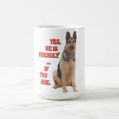 ジャーマン・シェパードのマグ コーヒーマグカップ (中央)