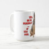 ジャーマン・シェパードのマグ コーヒーマグカップ (正面左)