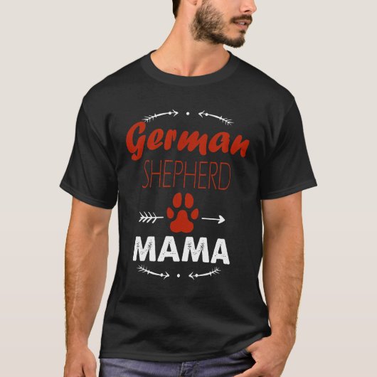ジャーマン・シェパードのママ、アローズ・ドッグ Tシャツ (正面)