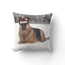 ジャーマン・シェパードの休日の装飾用クッション