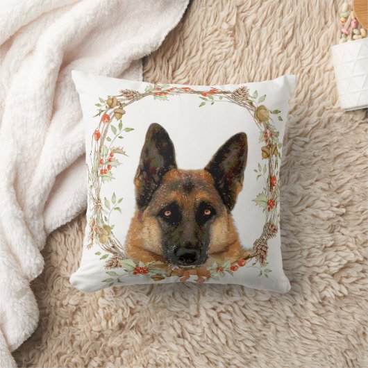 ジャーマン・シェパードの休日の装飾用クッション クッション (ブランケット)