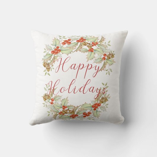 ジャーマン・シェパードの休日の装飾用クッション クッション (裏面)