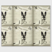ジャーマン・シェパードの休日を見るヴィンテージ ラッピングペーパー (フラット)