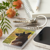 ジャーマン・シェパードの写真 キーホルダー (正面右)