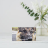 ジャーマン・シェパードの名刺の写真 名刺 (スタンド正面)