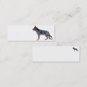 ジャーマン・シェパードの名刺 スキニー名刺 (正面/裏面)