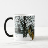 ジャーマン・シェパードの変形させるコーヒー・マグ モーフィングマグカップ (左)