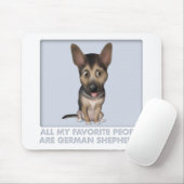 ジャーマン・シェパードの好み マウスパッド (マウス)