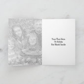 ジャーマン・シェパードの子犬のファンタジー犬の写真カード カード (内部)