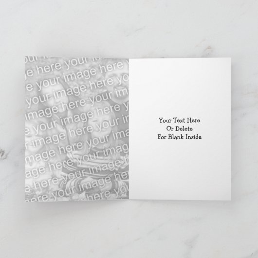 ジャーマン・シェパードの子犬のファンタジー犬の写真カード カード (内部)