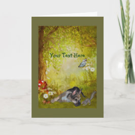 ジャーマン・シェパードの子犬のファンタジー犬の写真カード カード