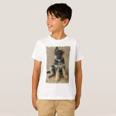 ジャーマン・シェパードの子犬の子供のTシャツ Tシャツ (正面フル)