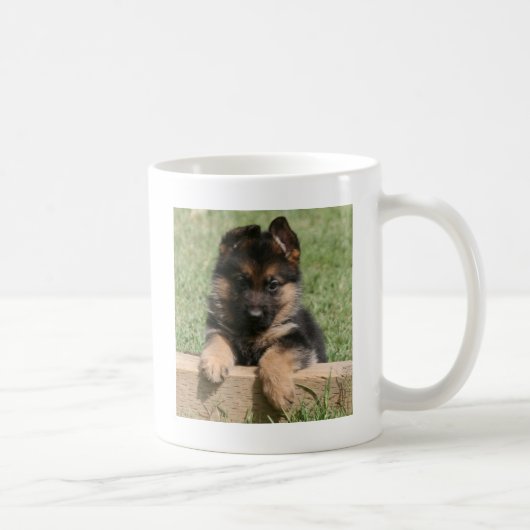ジャーマン・シェパードの子犬 コーヒーマグカップ (右)