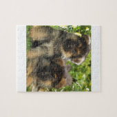 ジャーマン・シェパードの子犬 ジグソーパズル (横)