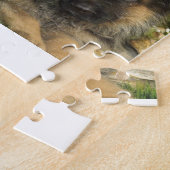 ジャーマン・シェパードの子犬 ジグソーパズル (側面)