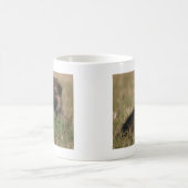 ジャーマン・シェパードの子犬"眺望" コーヒーマグカップ (中央)