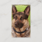 ジャーマン・シェパードの小犬の名刺 名刺 (裏面)